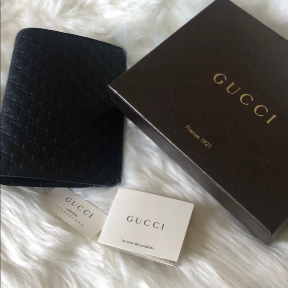 🆕 Gucci Passport Holder Black Leather ✈️🏝🏙 - Picture 9 of 13